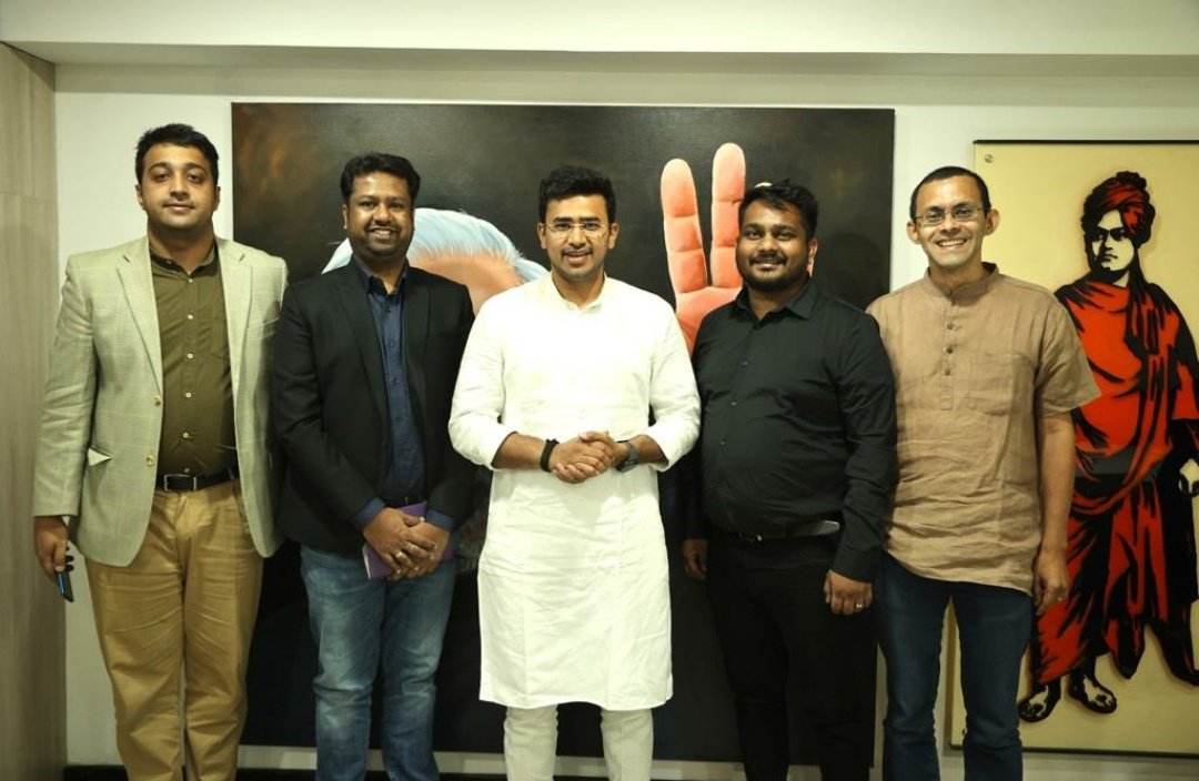 Tejasvi_Surya's tweet photo. 2-day #FutureCitiesHackathon, a collaborative initiative of my office with @CoinSwitchKuber kickstarts in Bengaluru today
For next 24 hrs, our tech talent will design prototypes for #BuildingFutureCities by leveraging power of #Blockchain
Wishing them the Best!
@Startup_Kar https://t.co/aRLSbJB33V