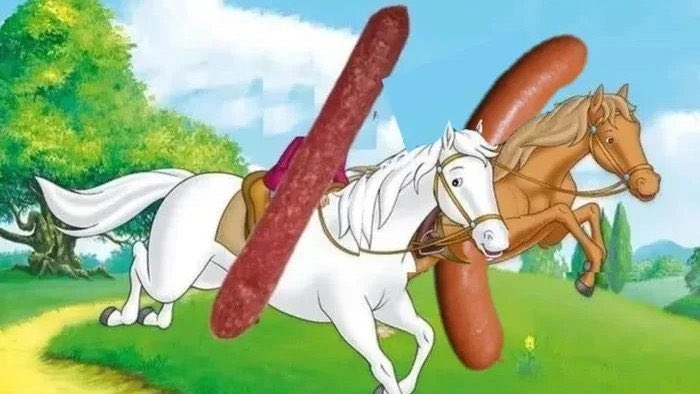 sullenlook's tweet photo. @grndmstrfesxh Meine 7 Jährige hat gerade - sensationell ergänzt: : „Bifi &amp; Wiener, auf Bockwurst &amp; Bratwurstina.“ #Photoshop https://t.co/BUg672OSQH