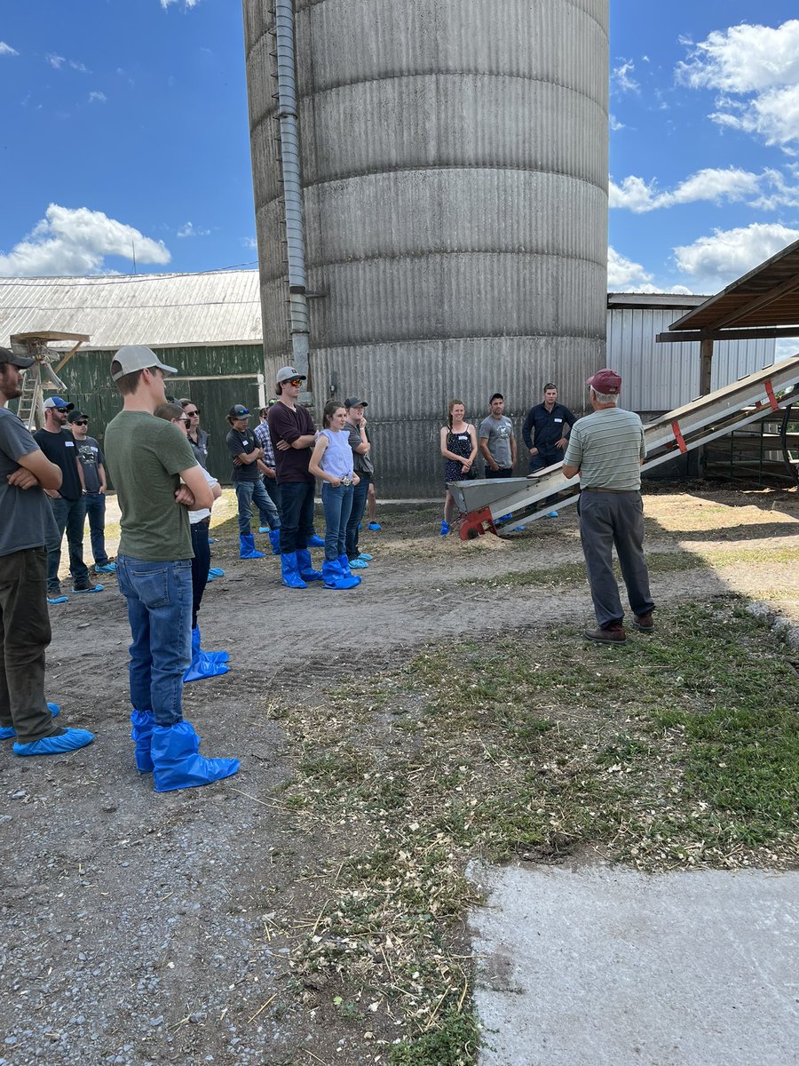 BeefFarmersON's tweet photo. On to our second stop of our #OBYA #SummerTour at @EnrightCattle! Checking out their finishing pens. #ontbeef https://t.co/f6AHPw8TVf