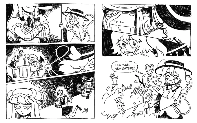 in which koishi can't take flan outside, but she can bring outside to flan. #東方project #touhou 