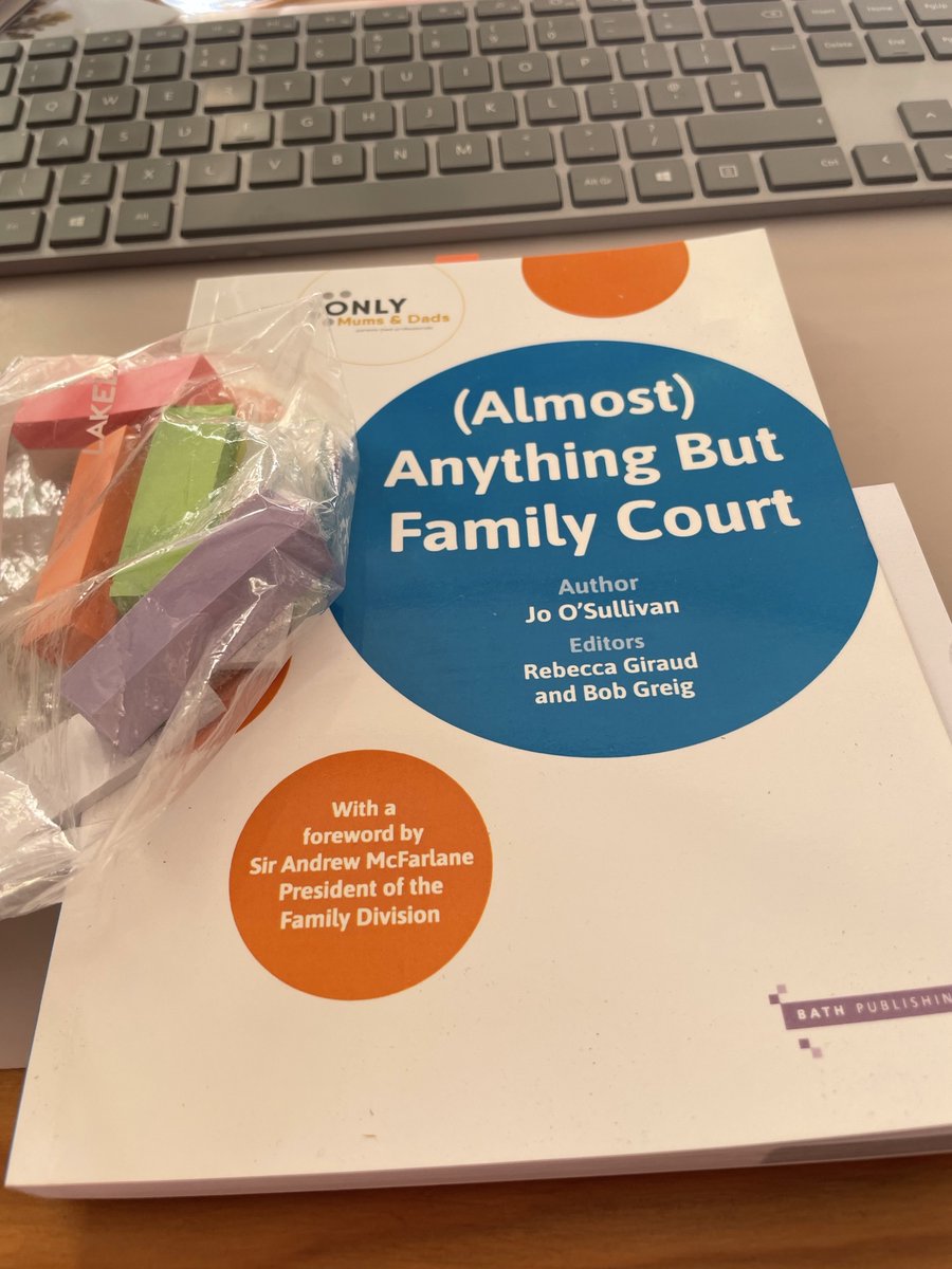 Call me a nerd, boring (God forbid) but I am about to embark on a two week holiday at home and on my reading list is @dostufftogether and @OnlyMums @OnlyDads book (Almost) Anything But Family Court. I will then be able to review it @ClarionFamily law's book club. Post-Its ready.