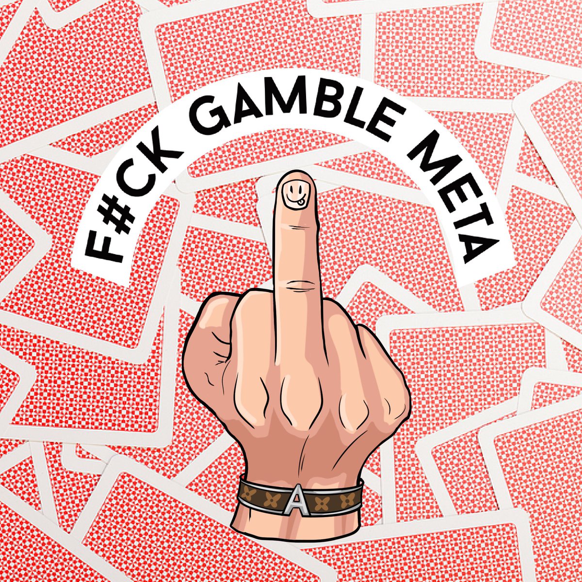 Antigamble_NFT's tweet photo. F#ck Gamble, Our Raid-2-Earn project is here to end this meta 🤡

We are giving away - 50 FREE MINTS

RT + LIKE 

Jump in Discord ASAP 🖕🏼 https://t.co/h7gkODZetX