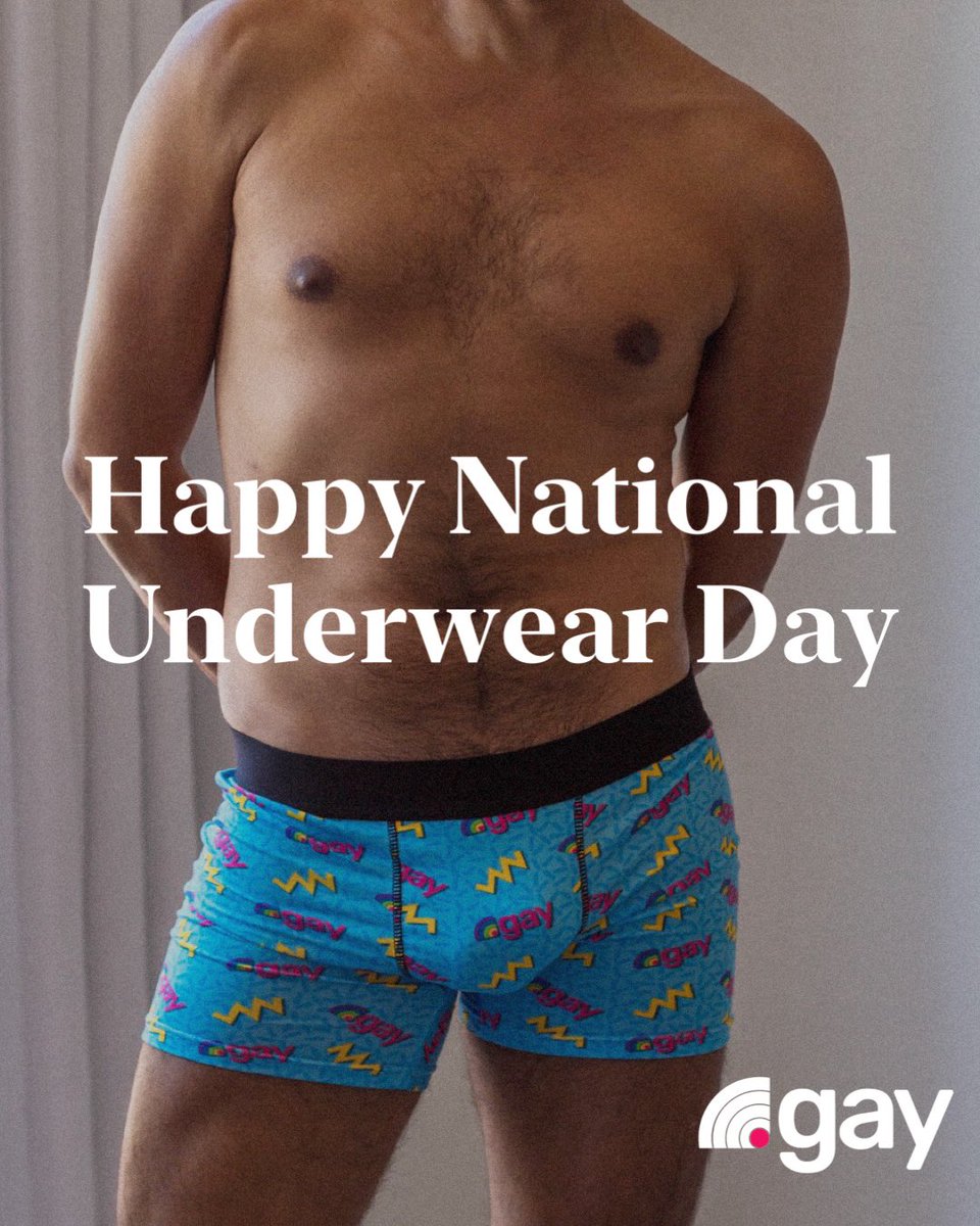 dotgay's tweet photo. Celebrate #NationalUnderwearDay by refreshing your top drawers with our .gay boxers briefs!
Shop at https://t.co/pbBdqZMgMP
#DotGayMerch #ShopDotGay #DotGayCollection #GayUnderwear #MenInBoxers https://t.co/EnDvc7gyUa
