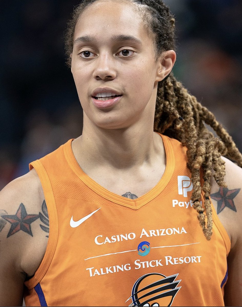 JuliaHartleyBa1's tweet photo. There used to be many reasons to seek friendship with Russia. Since #Putin those reasons have dwindled. Today I am actively #AgainstRussia for sentencing #BrittneyGriner to 9+ YEARS in a Russian prison for having 2 hemp cartridges in her bag. 9 FUCKING YEARS!! 🖕🏻< Putin FREE HER! https://t.co/K0WtEeBc3U