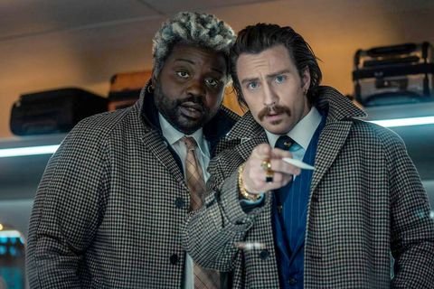 5000akm's tweet photo. After watching #BulletTrain i think these two guys deserve their solo spin-off movie. https://t.co/l1SHY3qwzv