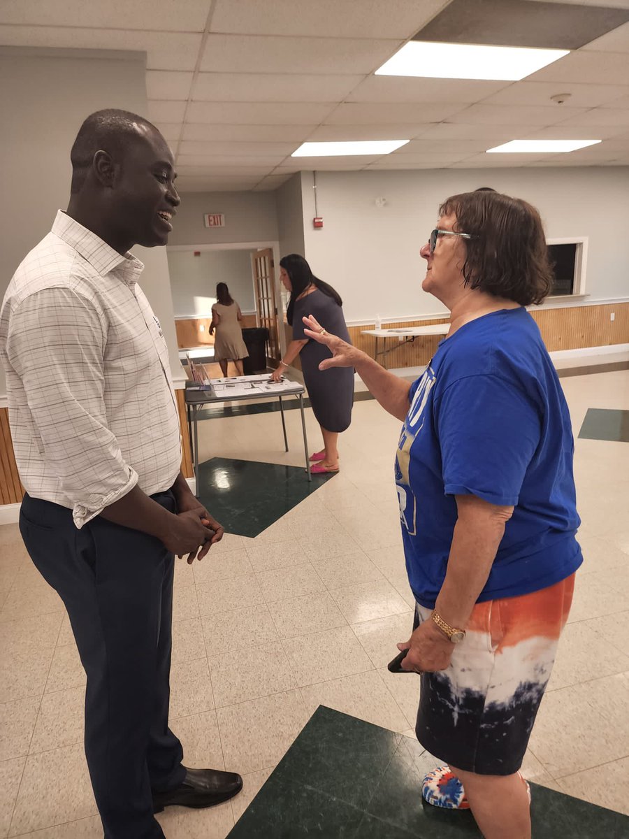 bah_omar's tweet photo. I spoke at the Narragansett Democratic Town Committee gathering last evening, and had the chance to talk with community members. It was a great experience, thank you to everyone who came out to support! #DefendtheDream #BahforCongress https://t.co/pbJR0iKMQd