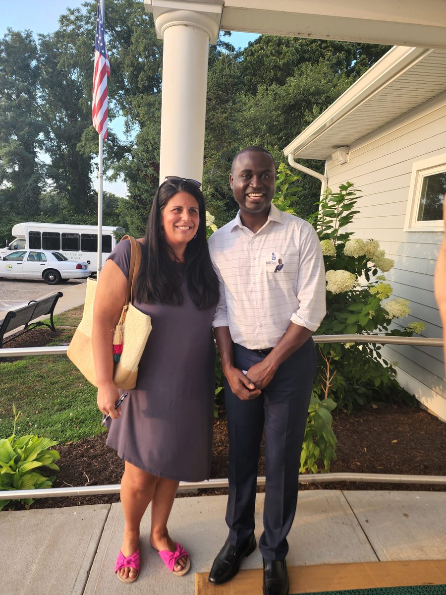bah_omar's tweet photo. I spoke at the Narragansett Democratic Town Committee gathering last evening, and had the chance to talk with community members. It was a great experience, thank you to everyone who came out to support! #DefendtheDream #BahforCongress https://t.co/pbJR0iKMQd