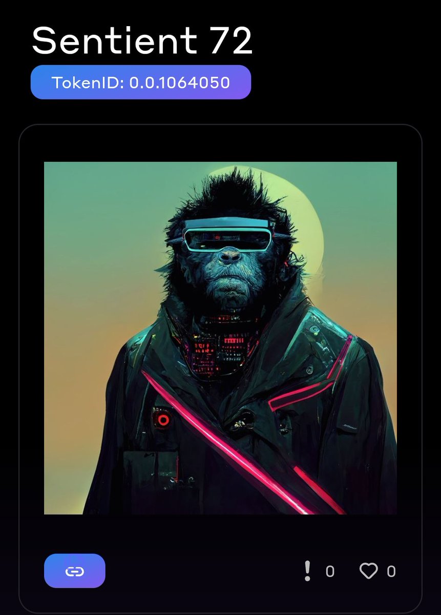 PixelLulu's tweet photo. @HederaSentient @HashAxis @ZuseMarket @deadpixels_club @hedera @hashpack Was also able to pick up this handsome beast: Sentient 72 🚀

Today is a good day 

@HederaSentient @HashAxis

#hashaxis #hedera #HBARbarians #HBARcommunity #HederaNFTs #sentient #haspack https://t.co/kT7sL2NaQ6