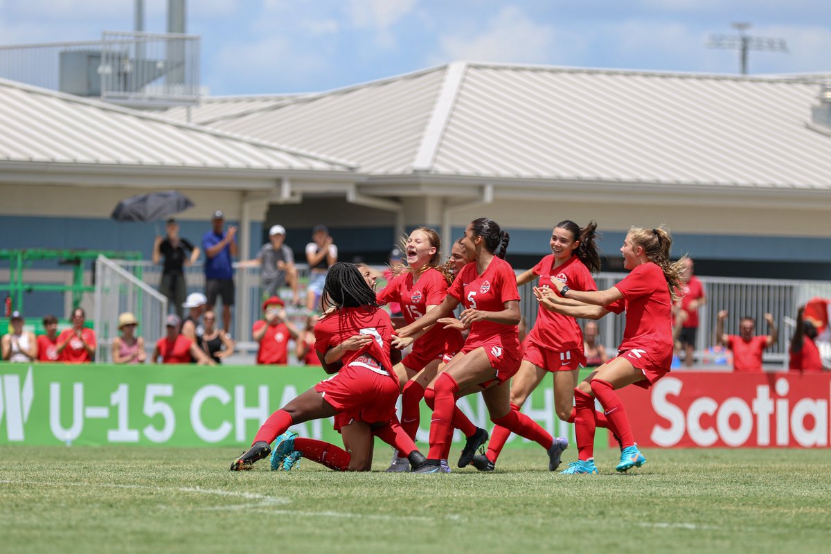 CanadaSoccerEN's tweet photo. We're Concacaf FINAL bound! ๐
#canw15 ๐ #GU15 https://t.co/C64SNBr4Tt