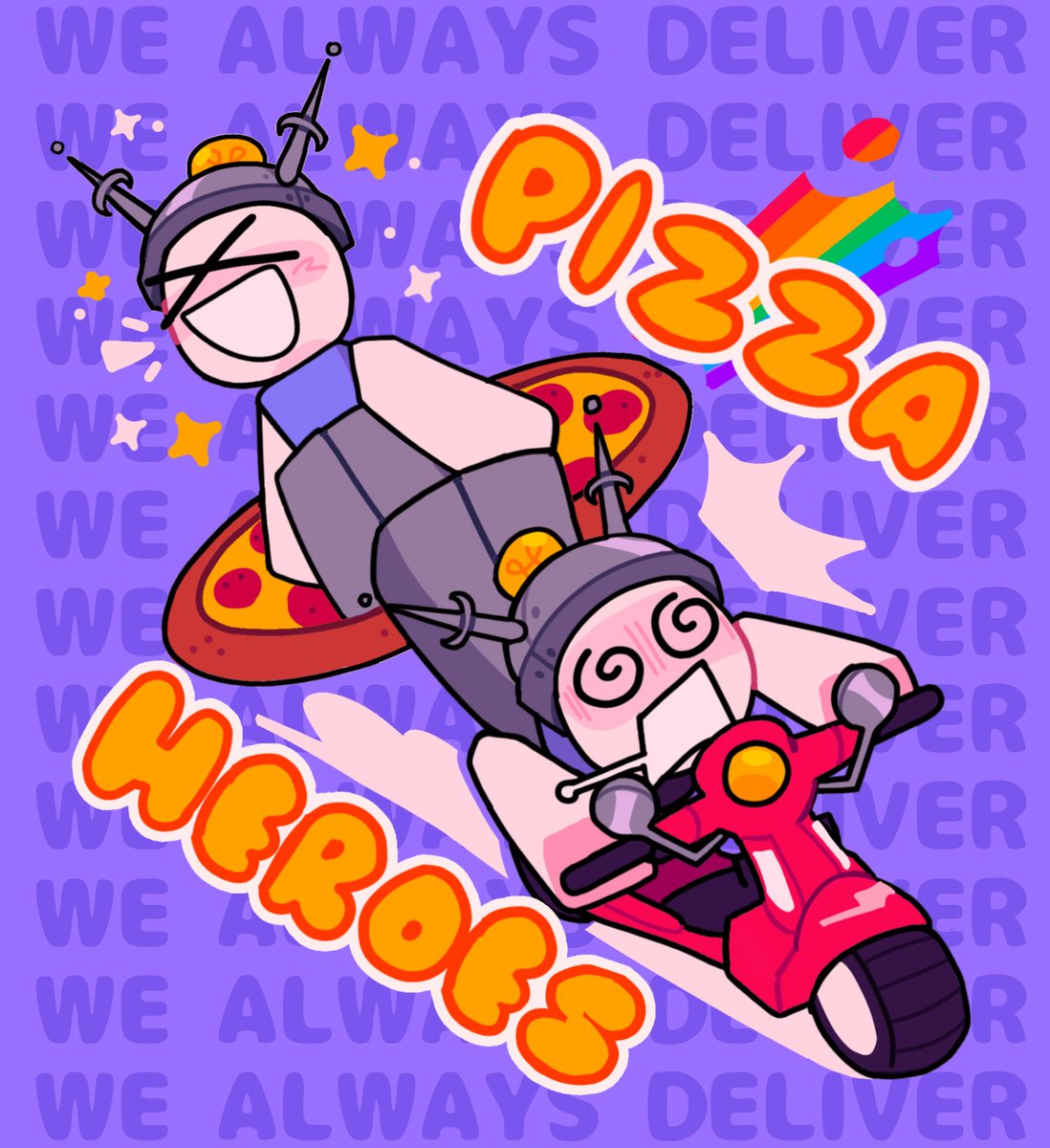 playfullysilly's tweet photo. PIZZA HEROES 🍕🍕🍕 #robloxart https://t.co/HdKZ7Zs6sN