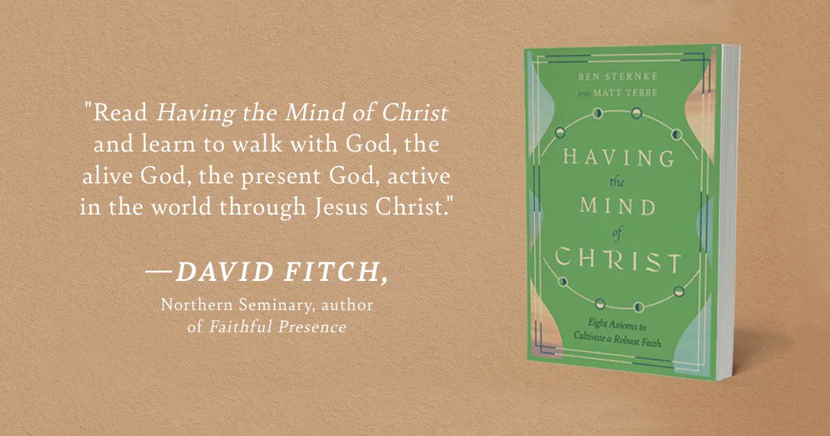 formatio's tweet image. 'Having the Mind of Christ' by pastors @MattTebbe and @BenSternke may be the encouragement you need to begin walking with God every day. 

Learn more: buff.ly/3c9qGNo
