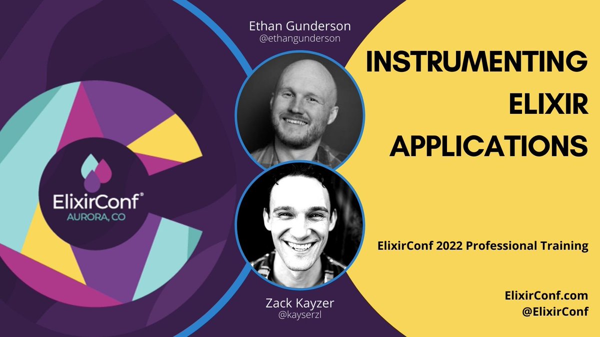 ElixirConf's tweet photo. Vroom Vroom!

Buckle up! There won't be any pit stops when learning Telemetry in the class "Instrumenting Elixir Applications" with @ethangunderson and @kayserzl at @ElixirConf US 2022!

Sign up for training at https://t.co/iBkmWlKzJ9

#MyElixirStatus https://t.co/D14WOcUqml