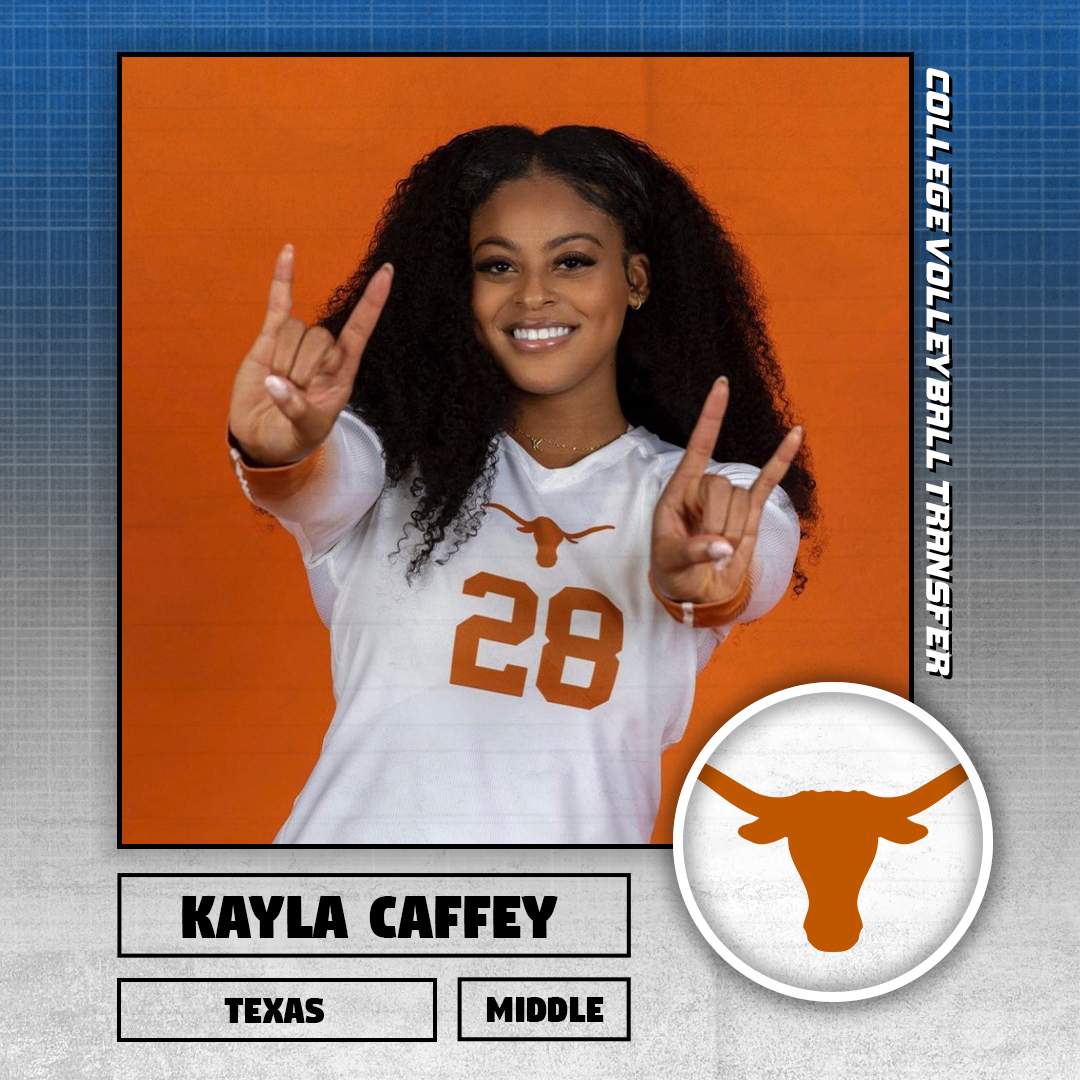 𝗩𝗼𝗹𝗹𝗲𝘆𝗯𝗮𝗹𝗹 𝗧𝗿𝗮𝗻𝘀𝗳𝗲𝗿

✏️: Kayla Caffey
🏐: Middle Blocker
⬅️: Nebraska
➡️: <a href="/TexasVolleyball/">Texas Volleyball</a> 
🐥: <a href="/_lifeofkay/">Kayla Caffey</a> 

#CollegeVBTransfers | #NCAAWVB