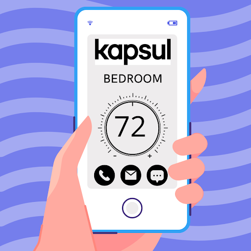 Kapsul Air lets you put control of your home air conditioning in the palm of your hand. You can completely control and personalize your home's coolness from its Bluetooth phone app. To learn more, check out our website here! kapsulair.com