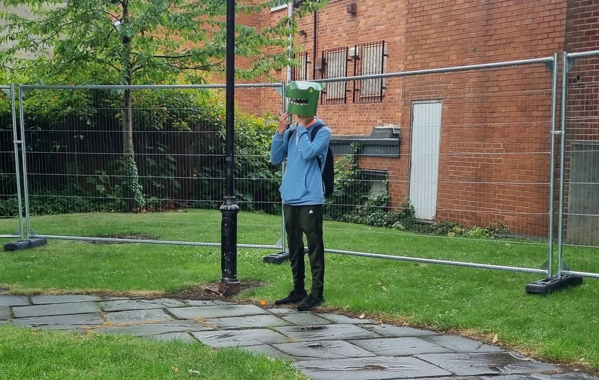 pdfinegan's tweet image. The Whalley Range AllStars' Godzilla Town making a monstrous appearance @SIRF_Stockton     @wrasuk 
Roooar  Ggrrrrrr  Aaargghh