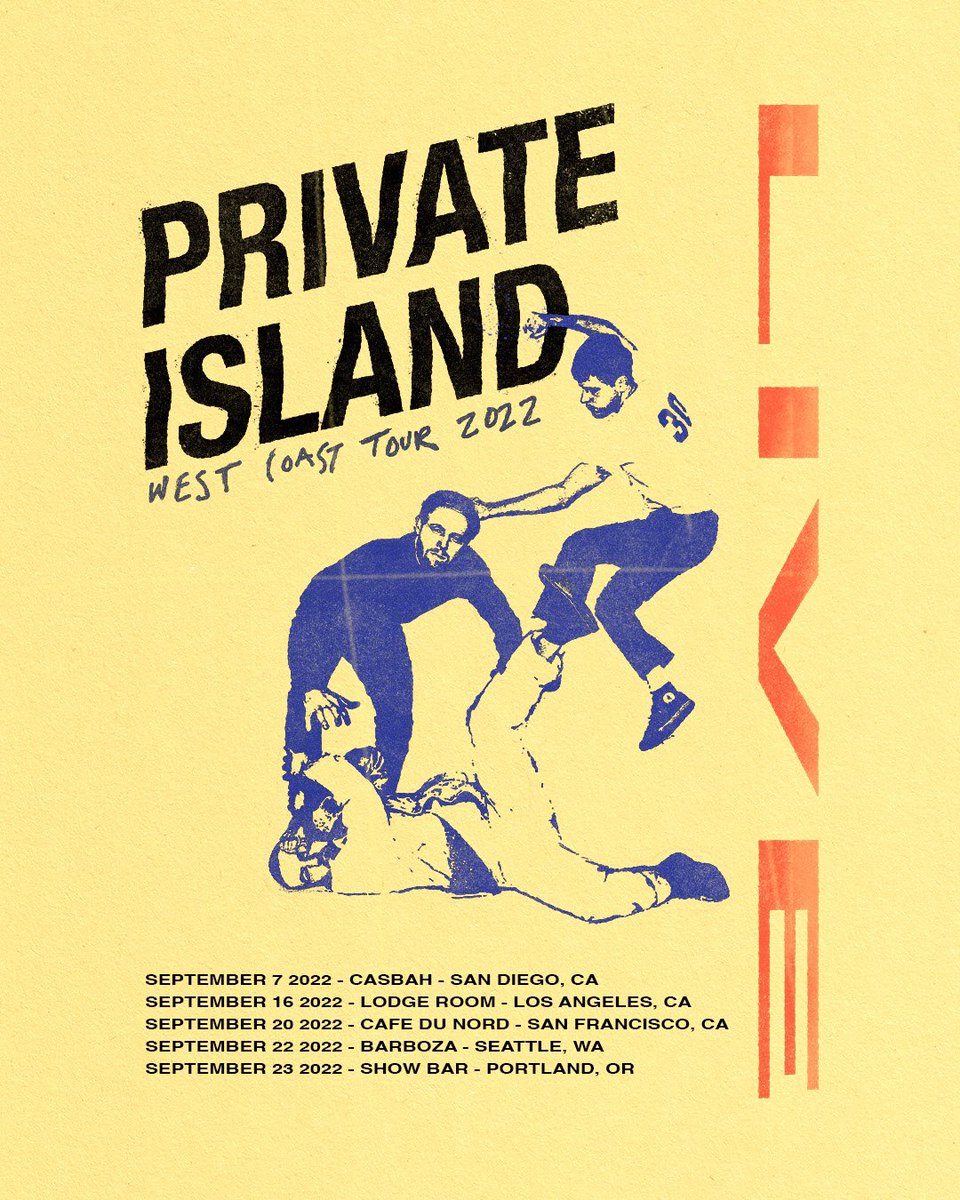 Twitter dot com we are back on tour! 5 dates on the west coast USA are on sale now. Right here 💨 linktr.ee/pvtilnd