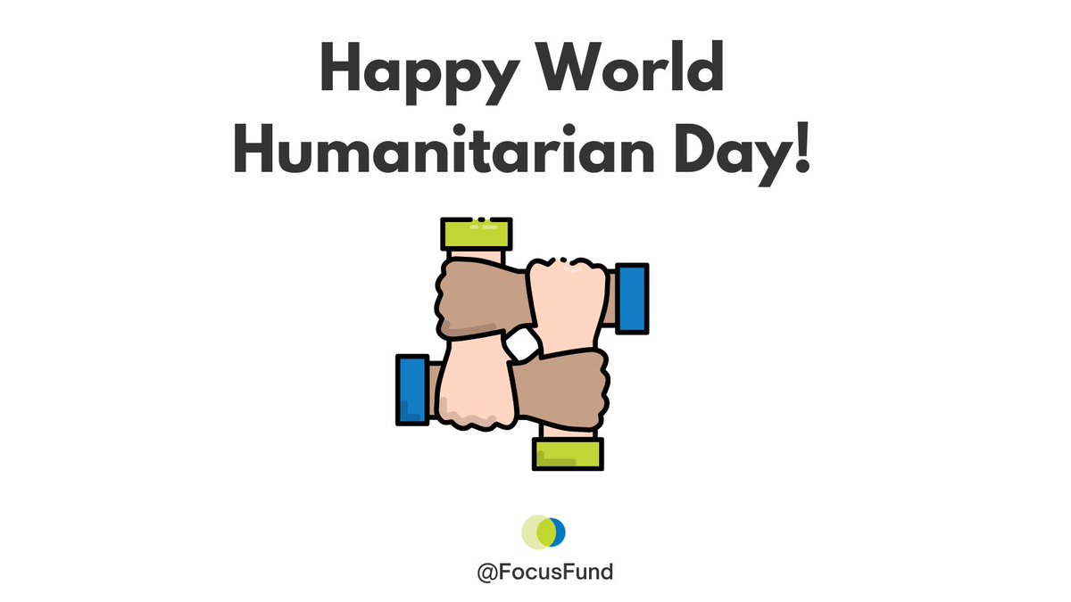 focusfund's tweet photo. Happy #WorldHumanitarianDay! We take this day designated by @UN to observe and honor those who have lost their lives working for humanitarian causes❤️. 

#nonprofit #UnitedNations #HumanRights #Peace https://t.co/jv2ngdZhri