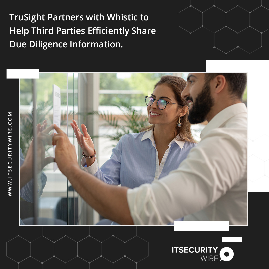 ITSecurityWire's tweet photo. #NewsAlert
TruSight announced a #partnership with @Whistic_Inc that aims to improve the third-party experience by reducing the duplicative work associated with third-party risk assessment requests.
Read full news: https://t.co/z3YQ1af5tx
#cybersecurity #vendorsecurity #cyberrisk https://t.co/OnU24j85jF