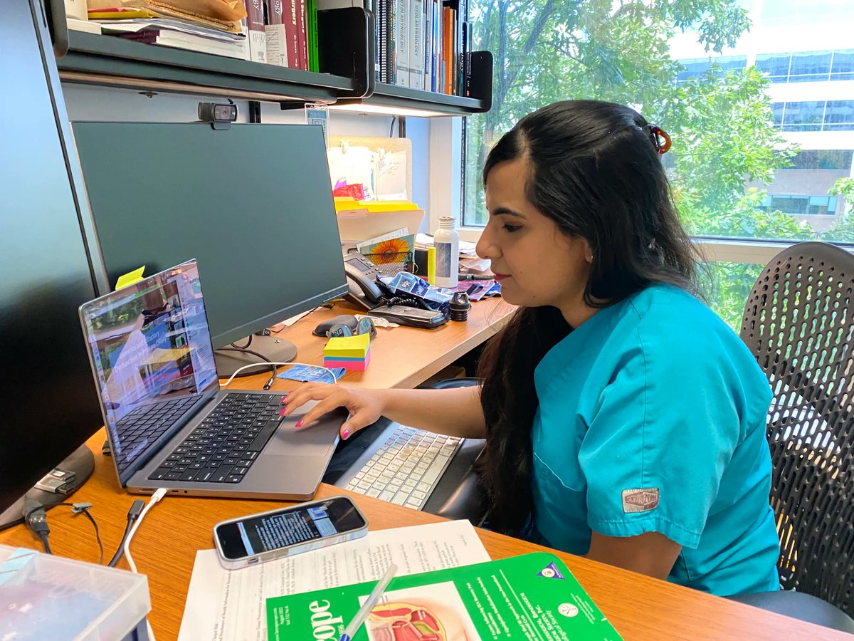 UNC_ENT's tweet photo. Wonderful talk at “PCD on the Move 2022: Virtual Scientific Conference” given by Chief Resident Dr. Zainab Farzal! Rushing to and from the OR so that she could give the talk and still learn complex surgeries shows the dedication our team has.👂👃🗣📚 #ENT #UNC #WomeninENT https://t.co/i5ZR9p34SH