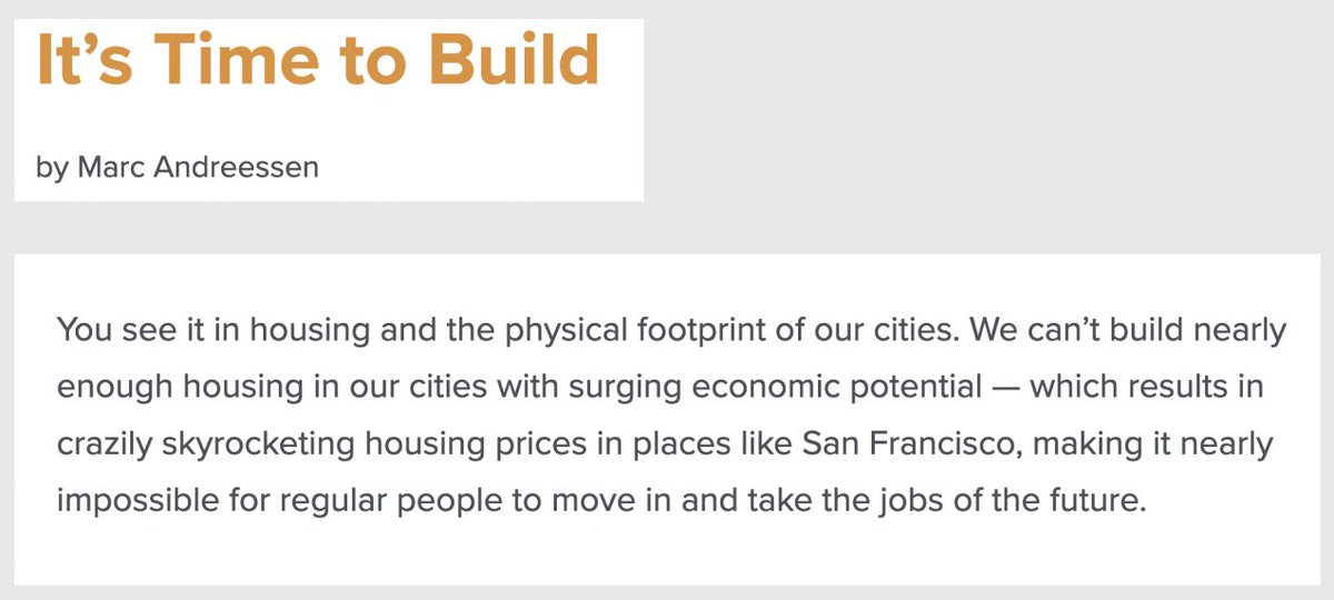 a2_gaurav's tweet image. Marc Andreessen - We need YIMBYs, just not in my backyard