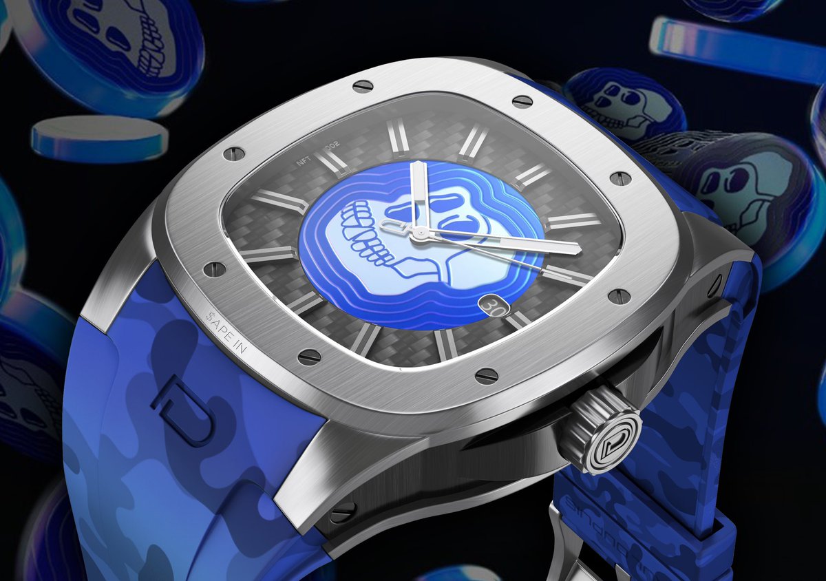 So <a href="/10KTFshop/">Wagmi-san</a> are teaming up with <a href="/apecoin/">ApeCoin</a>. Coincidence… maybe not 🤷‍♂️

Mint the #NFT, get the Swiss watch

#NFTs #Apecoin #NFTcollab #NFTcommunity #NFTproject <a href="/BoredApeYC/">Bored Ape Yacht Club 🍌</a> #BAYC #BoredApeYachtClub