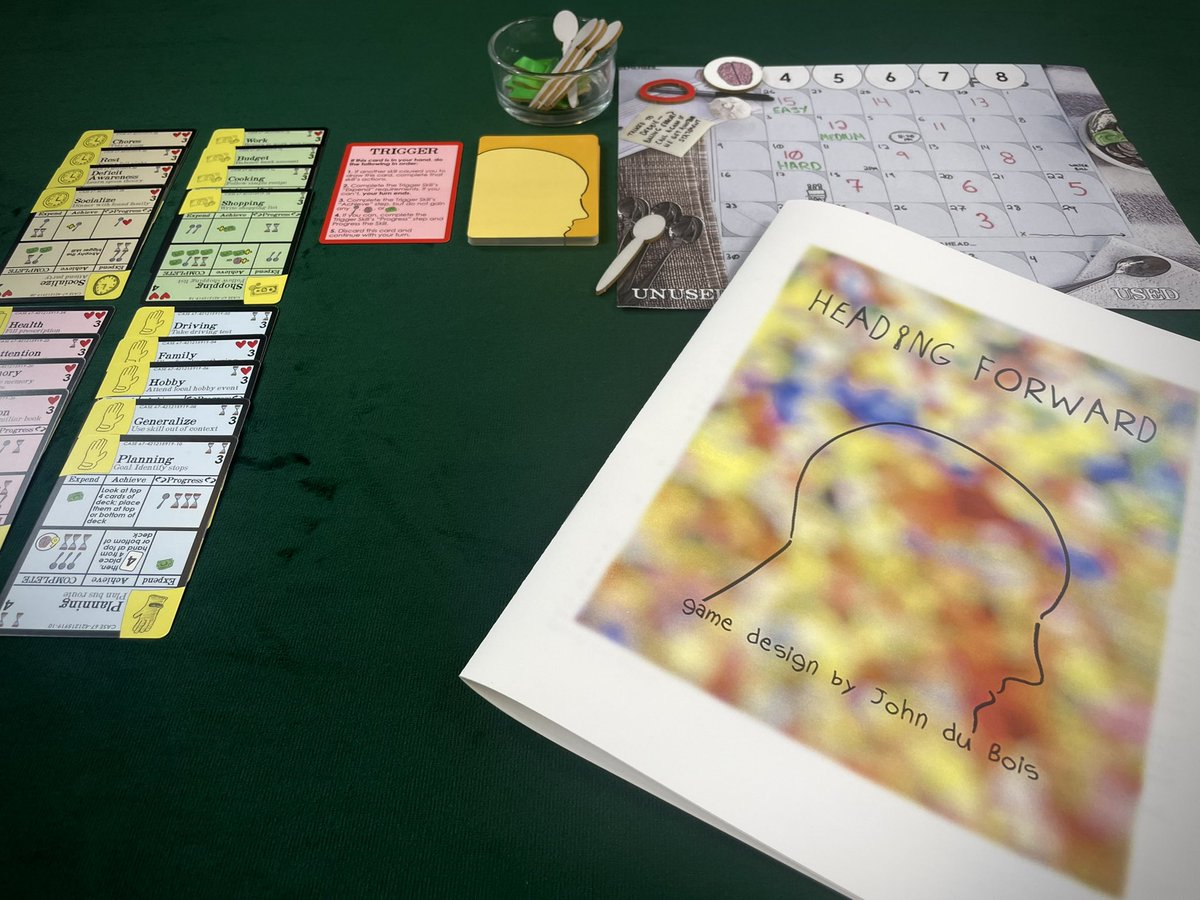 HeavyCardboard's tweet photo. We are live-streaming a Teach & Playthrough of #HeadingForward by @JohnduBois from @hollandspiele right now!
Come join us to learn more about the solo #game for this #boardgame about recovering from a traumatic brain injury. Link in ๐งตโฆ https://t.co/Vd3UQSmWYo