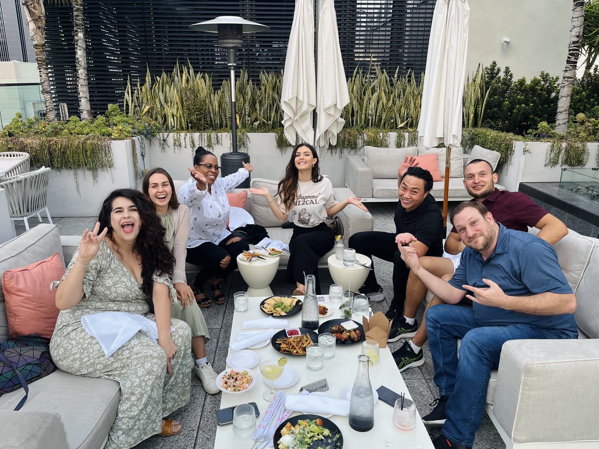 telgorithm's tweet image. We love the freedom and flexibility we have through #workingremotely, but we&apos;ll never pass up an opportunity to get together! Good times were had at happy hour last night with some of our LA-based team 🍹 #telgorithm