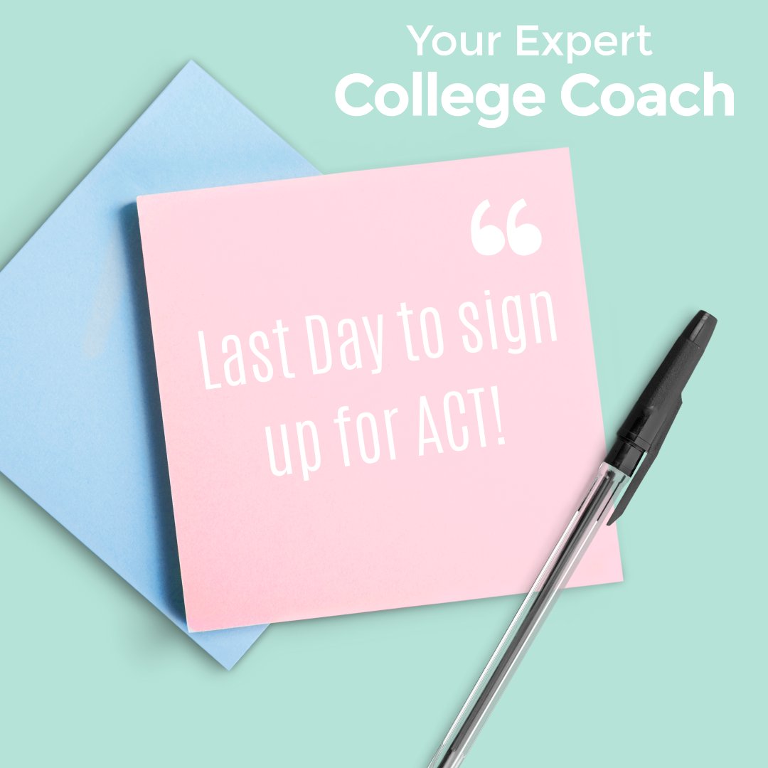 CommunityFound7's tweet image. TODAY (August 5th) is the last day to register to take the ACT on September 10th. Head to ACT.org to find the closest testing site!
#ACT #collegeprep #testingtip #deadline #cfscholars