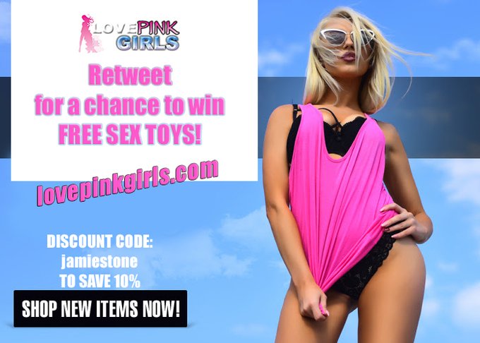 Retweet for a chance to win FREE SEX TOYS! Love Pink Girls has FREE shipping! Orders arrive in discreet<a href="/tag/thebeast"class="tags"><span>#thebeast</span></a><a href="/tag/drinkresponsibly"class="tags"><span>#drinkresponsibly</span></a><a href="/tag/stellaartois"class="tags"><span>#stellaartois</span></a>