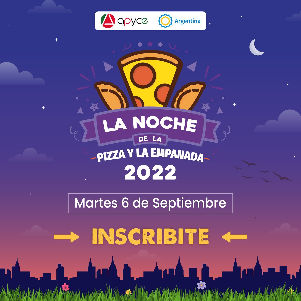 APYCE_AR's tweet photo. 💥 Vuelve el superclásico
🗓 6 septiembre regresa La noche de la pizza y la empanada, el evento más esperada del año para los fans de la #pizza y la #empanada 

Si tenés una Pizzería y/o Casa de Empanadas inscribite o actualiza tus datos ingresando en https://t.co/vWBqKzT9BE https://t.co/C6ZUsgVDGk