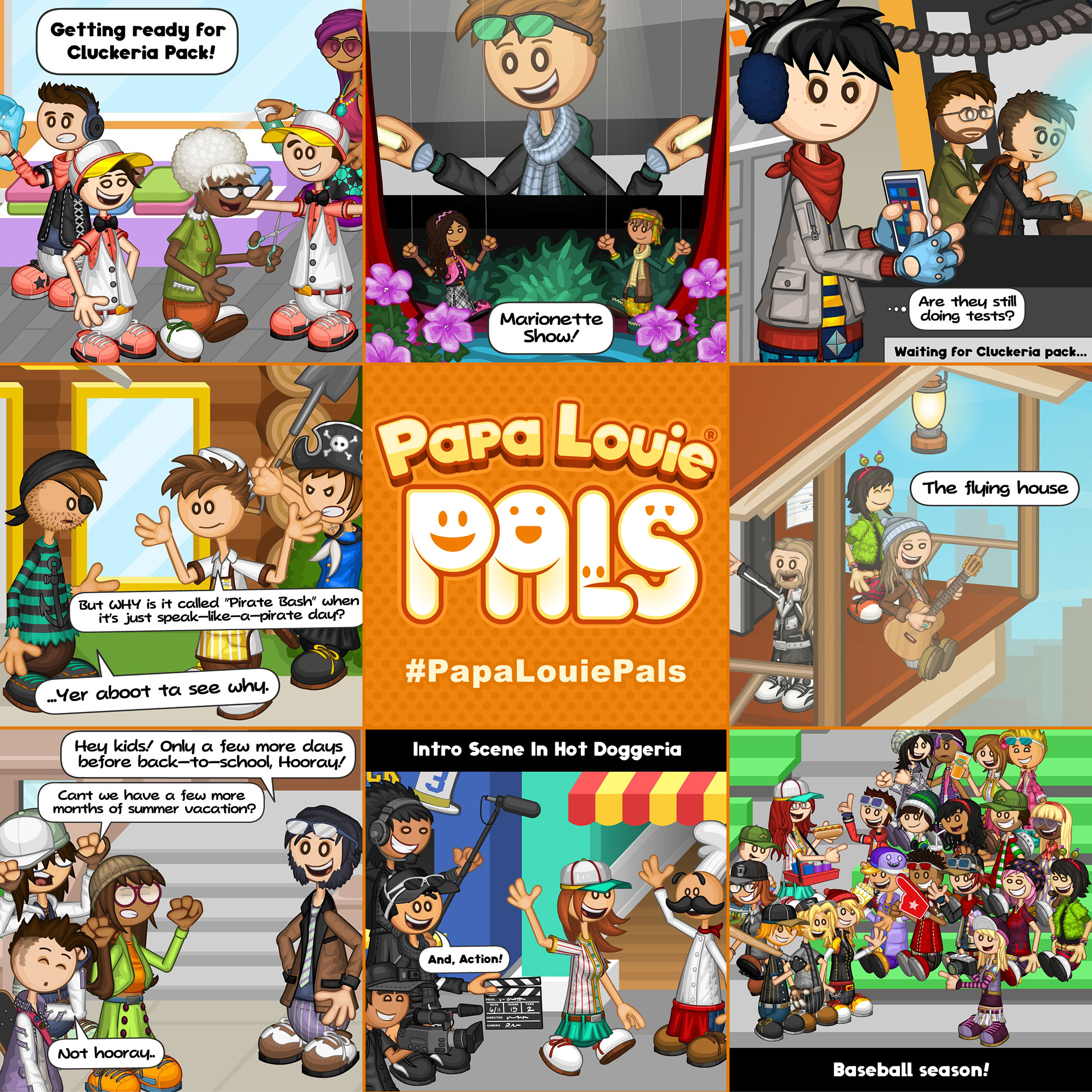 Flipline Studios - Papa Louie Pals: Scenes and a Preview!   #papalouiepals