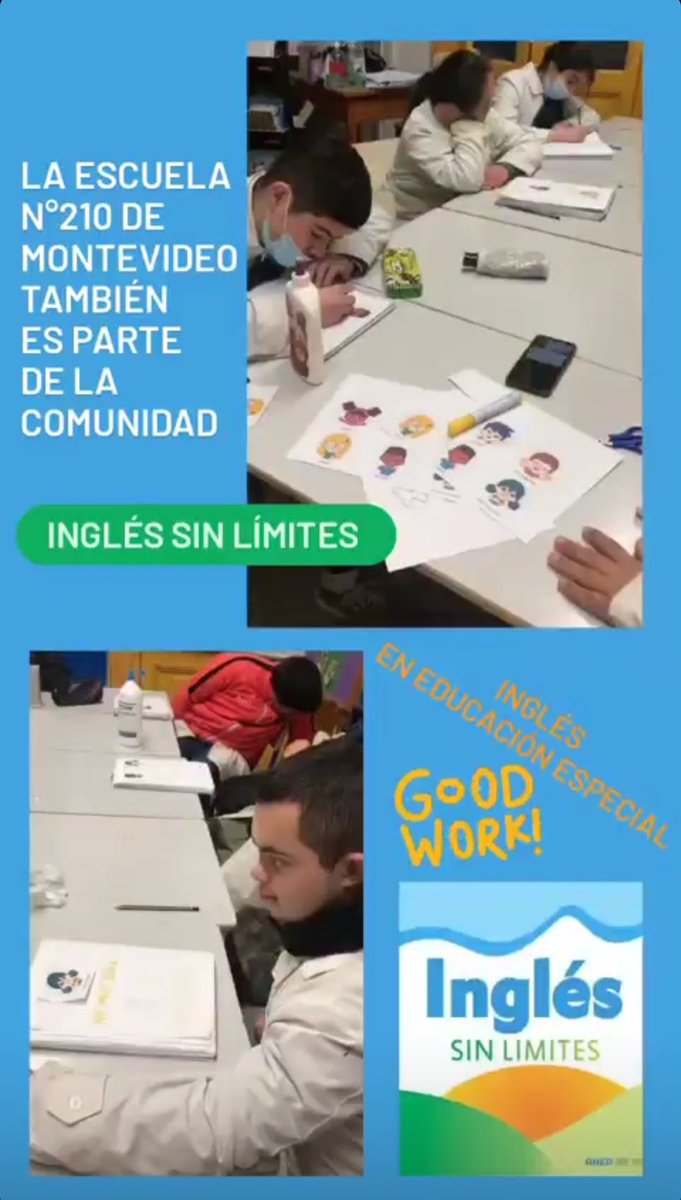 Inglés sin límites en Educación Especial <a href="/ANEP_Uruguay/">ANEP</a> @RobertSilva1971