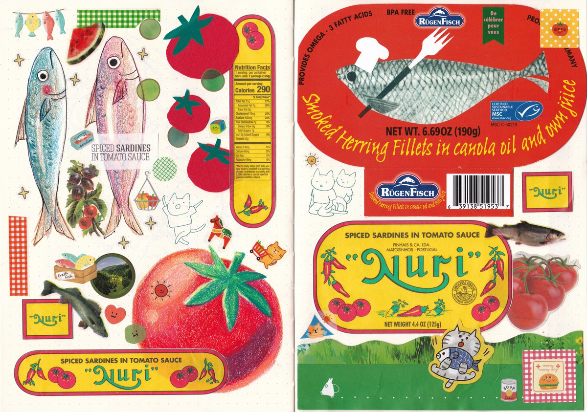 and the theme is....sardines in tomato sauce! 🐟🍅