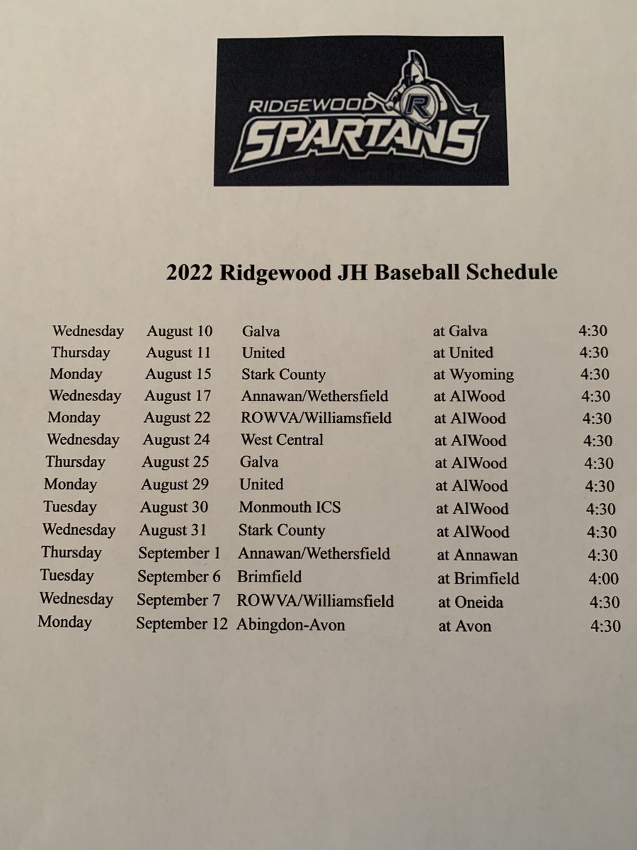 RidgewoodBaseb1's tweet photo. First week of junior high practice in the books! Games start next week. https://t.co/DsngQYMgR4