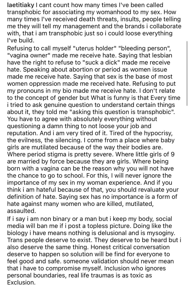 laetiky's tweet image. I will start to expose every account that will try to insult me from now because i believe that sex is important and women oppression is sex based.