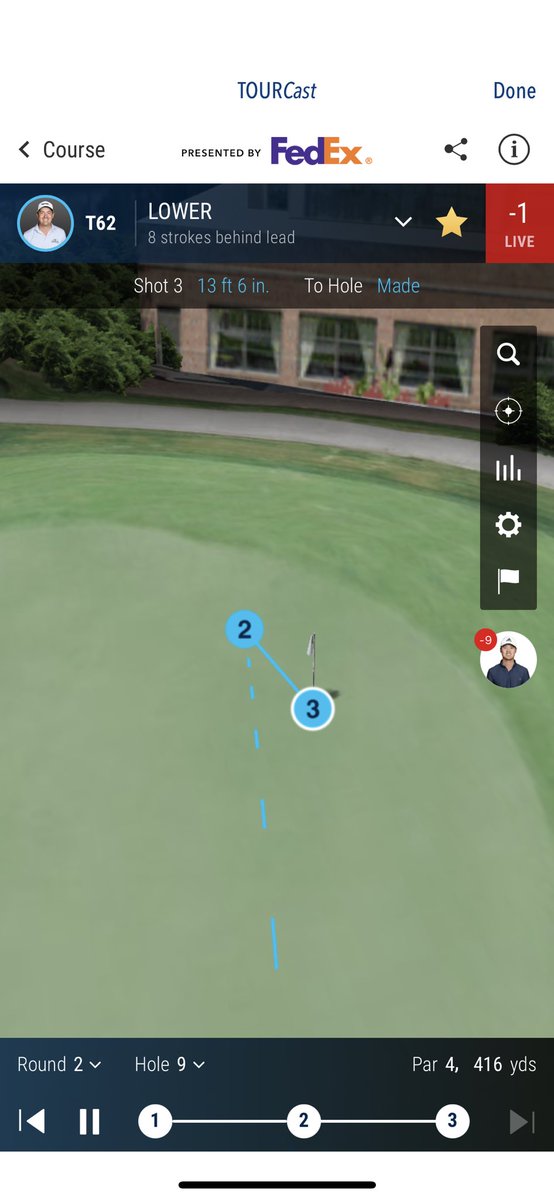 MarkScott_Jr's tweet photo. What a clutch birdie on 18 from @justinlower_1 to get to -2 after 36 holes at the Wyndham!! Well done boss! #bubbleboy #lowerpower 💪🏌️‍♂️⛳️ https://t.co/wdRdfhIbhU