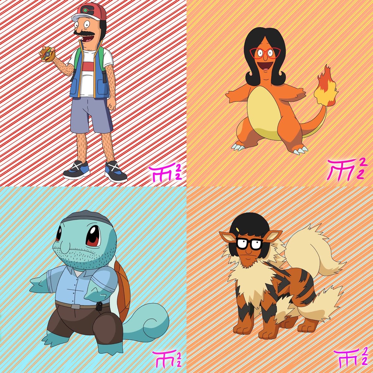 BobsBurgersFOX's tweet photo. Name these burgermons. 🍔 

🎨: https://t.co/t34TT70zon https://t.co/IhPTMdZKuJ