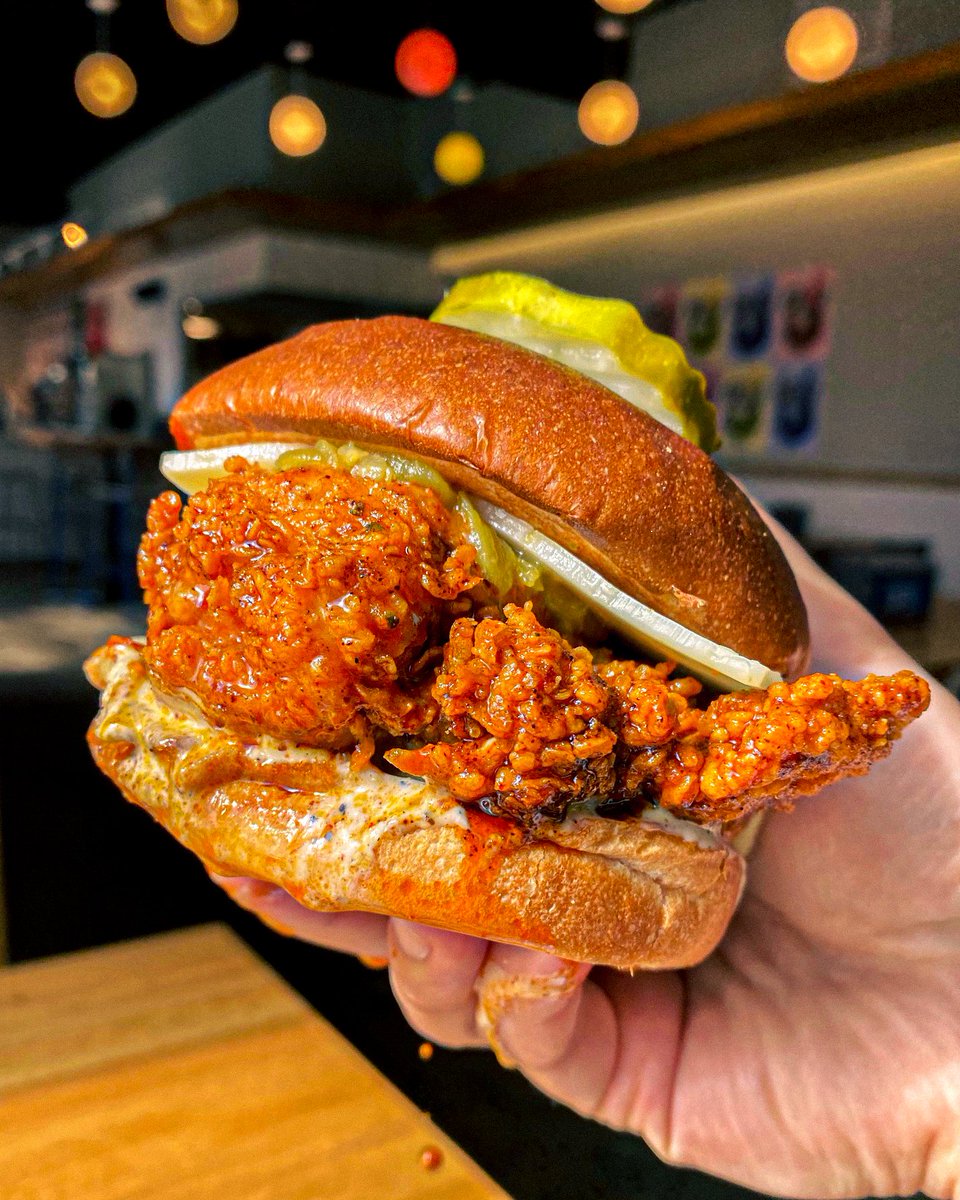 This saucy hatch green chile sandwich of the month is GOOD. Little sweet, little heat, creamy, crunchy, acid, salt, fat... everything that makes you say YUM after your first bite. Get it in Nulu or our Shelbyville Road locations.