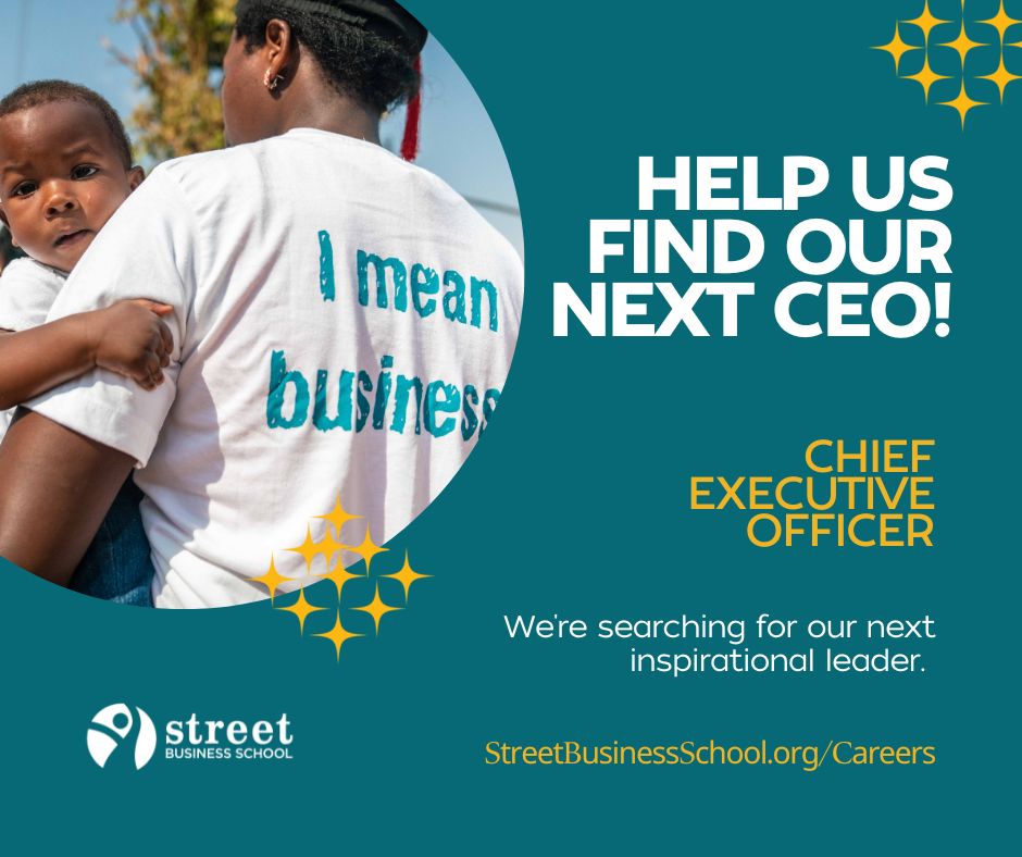 StreetBizSchool's tweet photo. If you know an inspiring #leader who might be a good fit to run an organization focused on ending poverty and scaling impact globally, please share the link below.
https://t.co/PU2NL4k4ED
#ceo #hiring #team #endpovery https://t.co/2lzUI26Awh