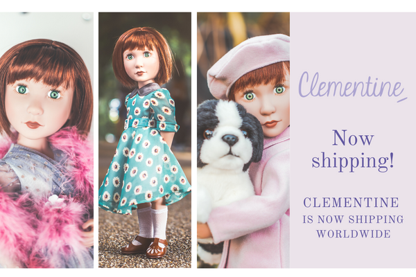 NOW SHIPPING! 
Clementine is now shipping worldwide. Stocks are limited so if you have your heart set on Clem this year, order today!  #shop #limitededition #dolls