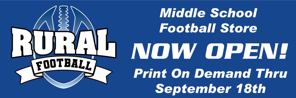 Your Middle School Football store is open for print on demand through September 18th
Like and follow 437Gear on Facebook to keep up to date on new stores and products.