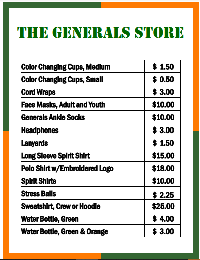 RSLALead's tweet photo. Our General's Store will be open during meet and greet! Pick up some RSIA gear. Pricing is listed below: https://t.co/RLtZK2nBRp