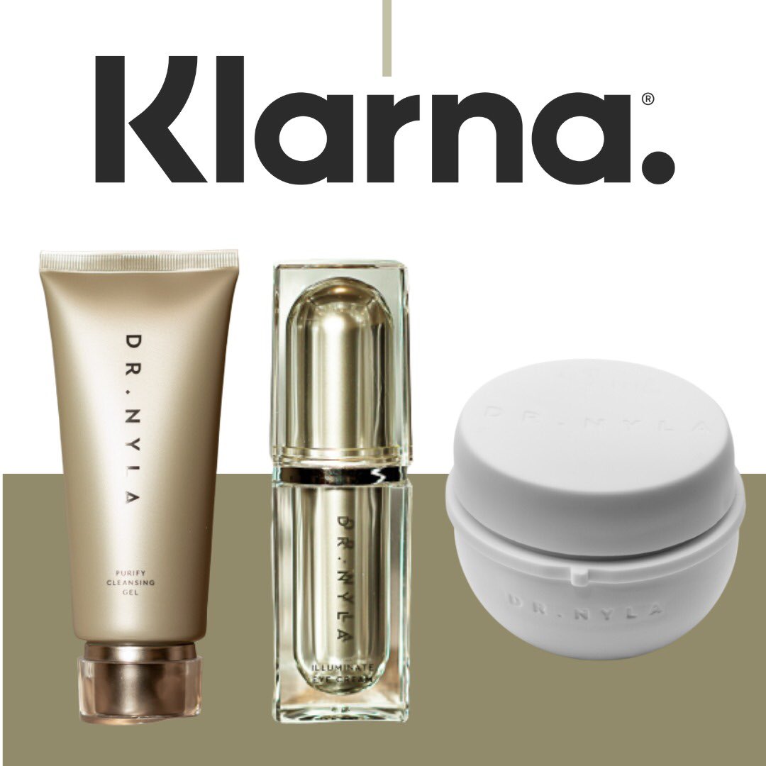 Pleased to announce you can now pay with Klarna for my skincare range on doctornyla.com/shop ✨visit the shop now ! 

#klarna #doctornyla #skincare #skin #moisturiser