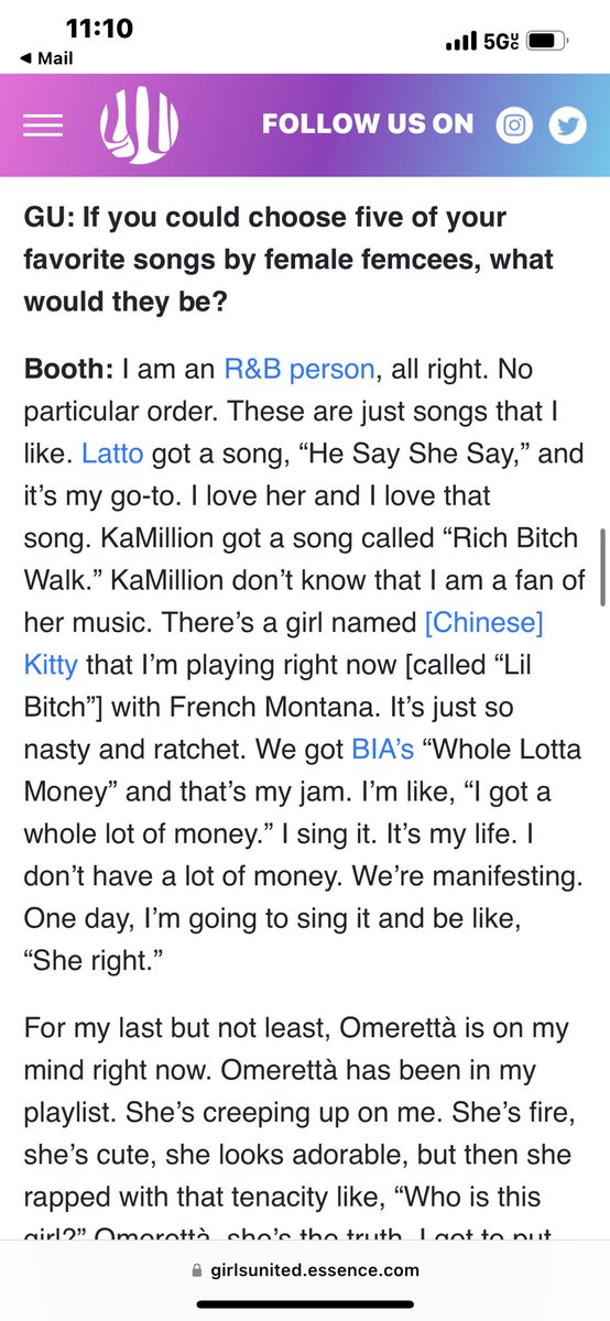 nobody202125's tweet photo. This @EssenceGU interview π€π½#LetMeKnowWhatYouThink π«Άπ½π
GO READ IT:
https://t.co/ITSbykndqa https://t.co/iVlPSTuGVT
