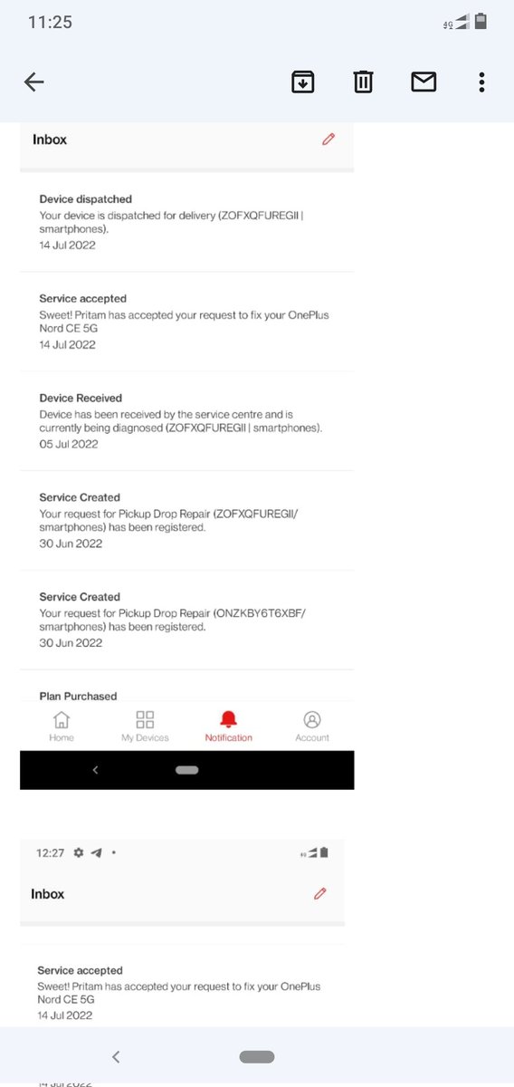 md786sadik's tweet image. #PeteLau, #NavnitNakra, #OnePlus_Support, #OnePlus_IN, #mobitechcreations, #oneplusstore
Hi sadik this side , my case I&apos;d is 220725-011165, I m very upset through the service from OnePlus (very pathetic) 1month ,it&apos;s very long time, kindly do the needful at earliest.