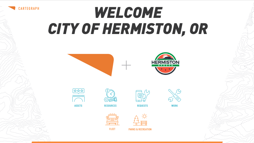 MitchBradley's tweet image. Hermiston, OR selects #Cartegraph OMS for Fleet and Parks management operations.   Welcome to Team @Cartegraph #Hermiston!