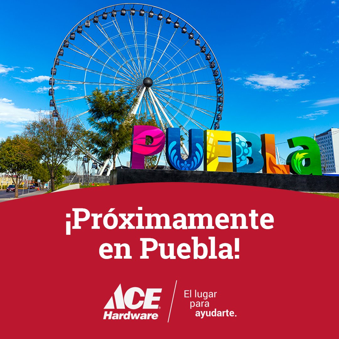 AceHardwareMX's tweet photo. Una sucursal más en México, ahora en Puebla. ¡Espérala muy pronto!
#AceHardware #ElLugarParaAyudarte https://t.co/L2KnlkJL3Y