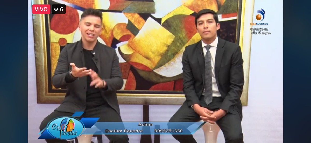 diegonape88's tweet photo. Hoy en @telesucesos29 promocionando #ACIUM, marca internacional de joyas en acero con 10 puntos de venta en Ecuador. Tú puedes ser dueño de tu propia franquicia!! https://t.co/guOpVp8kFB