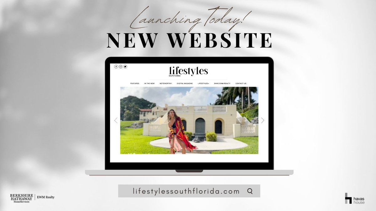 LifestylesSOFL's tweet photo. Say hello to our new website! Featuring all @LifestylesSOFL magazine content, visitors are treated to an in-depth look at carefully curated topics, the latest trends and fashions, featured properties of @BHHSEWMRealty Associates, and more. Live Now! Link: https://t.co/yDoLYTin9M https://t.co/pZFDtM9Lue