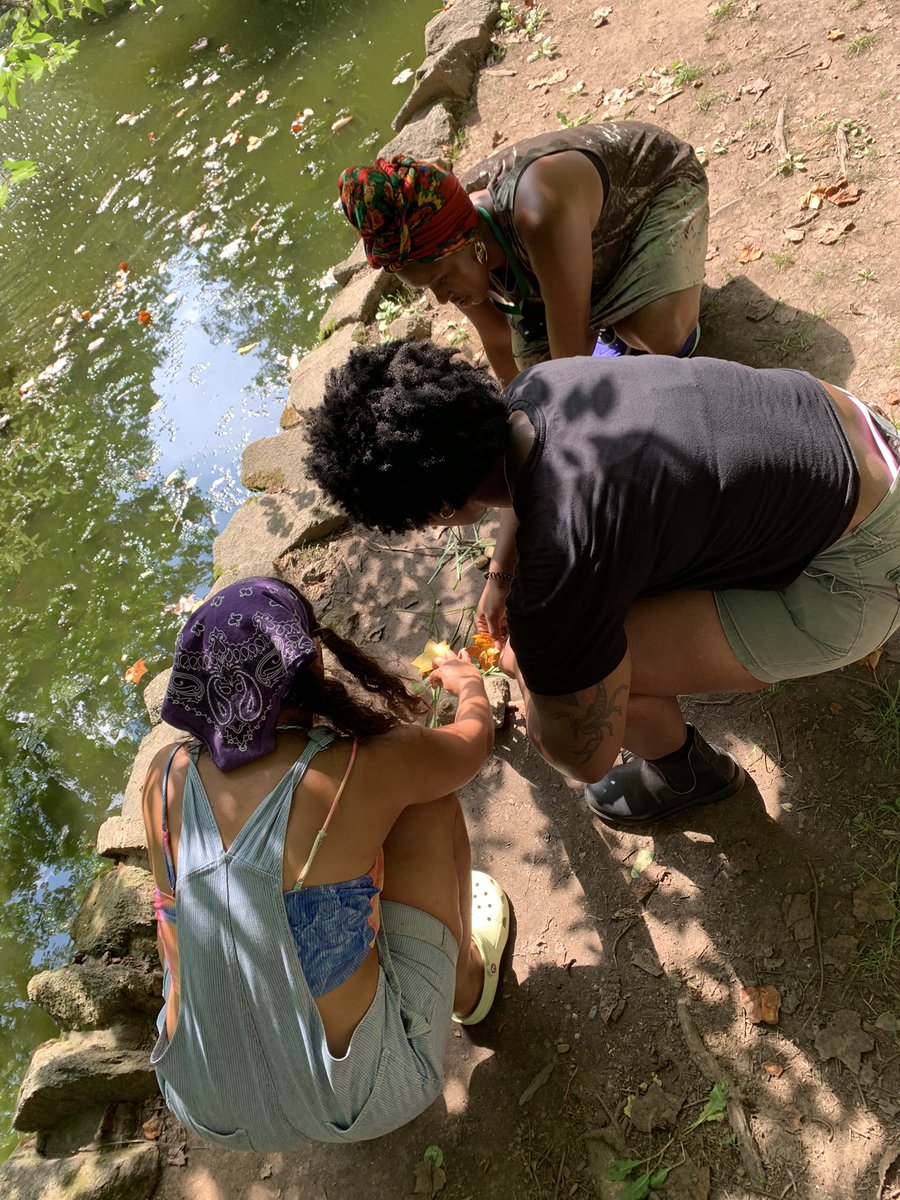msbeckartclass's tweet photo. Ephemeral artworks by the pond inspired by Andy Goldsworthy #wissit22 https://t.co/K96tJ9EmqM